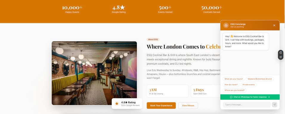 ESQ Cocktail Bar & Grill screenshot 1
